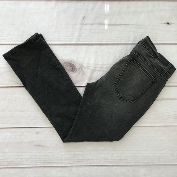 Current/Elliott Denim - Current / Elliott Gray Black Cropped Jeans